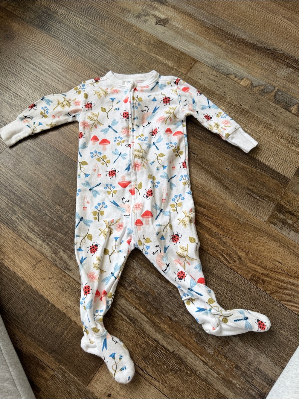 Old Navy X Lovevery bug, mushroom, and floral sleeper size 3-6m